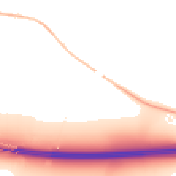 Night-time road noise heatmap for DE72 2HL