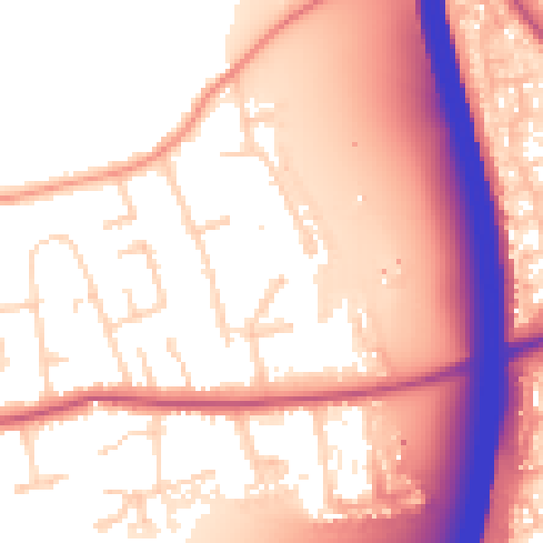 Daytime road noise heatmap for DE72 3BL