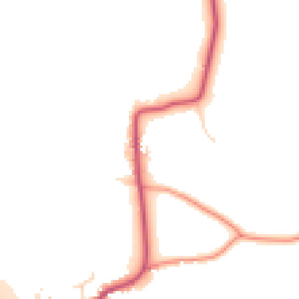 Daytime road noise heatmap for DE72 3ER