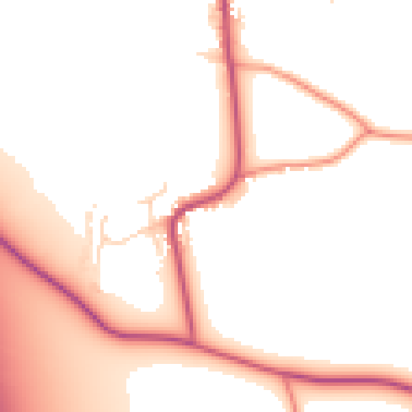 Daytime road noise heatmap for DE72 3EW