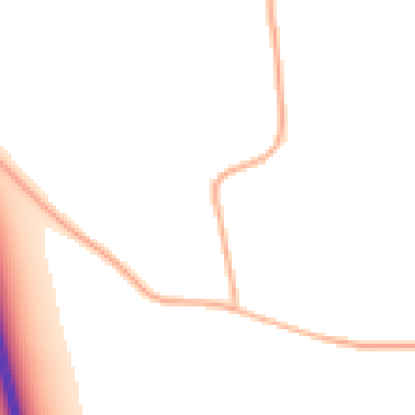 Night-time road noise heatmap for DE72 3FD