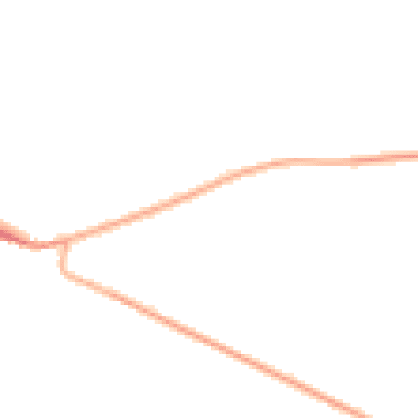 Night-time road noise heatmap for DE72 3FS