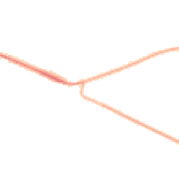 Night-time road noise heatmap for DE72 3GY