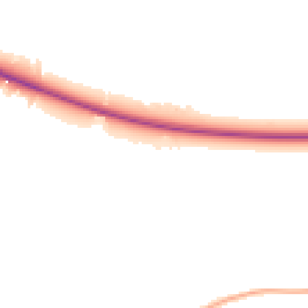 Night-time road noise heatmap for DE72 3JH