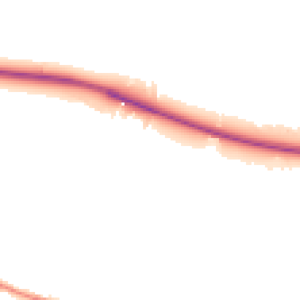 Night-time road noise heatmap for DE72 3JR