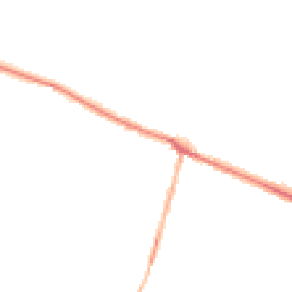 Night-time road noise heatmap for DE72 3LS