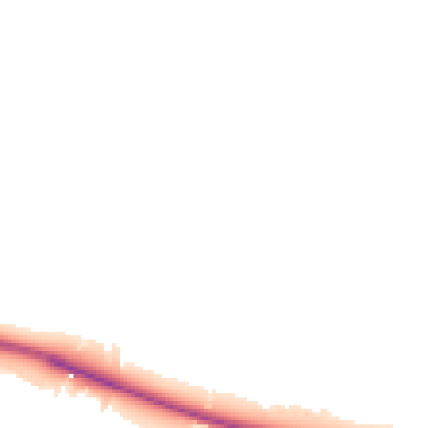 Night-time road noise heatmap for DE72 3RB