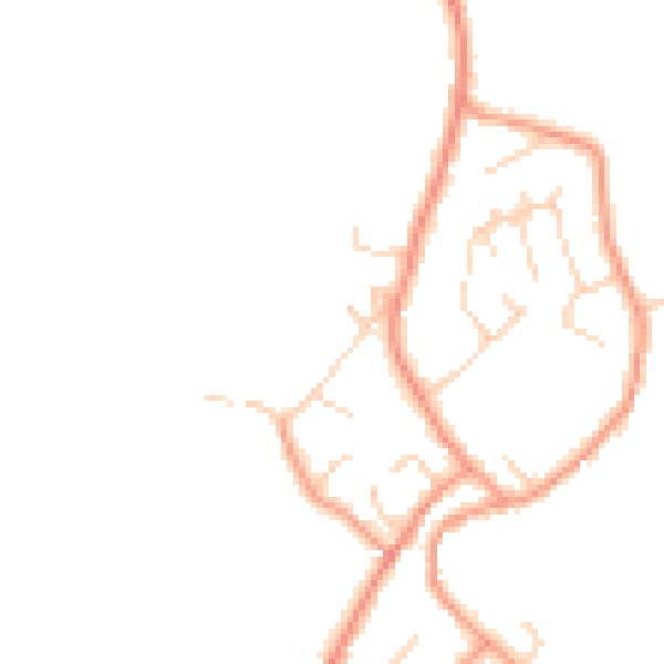 Daytime road noise heatmap for DE72 3RJ