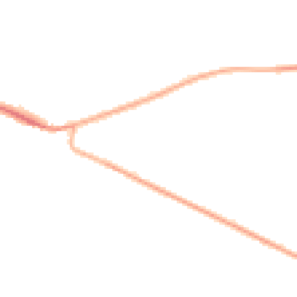 Night-time road noise heatmap for DE72 3XW