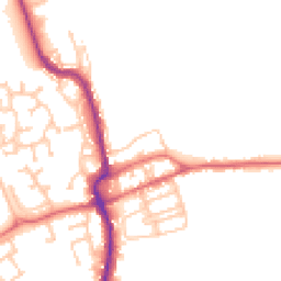 Daytime road noise heatmap for DH4 4EZ