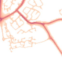 Daytime road noise heatmap for DH4 4QL