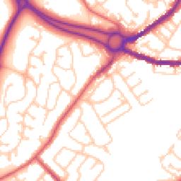 Daytime road noise heatmap for DH4 4RD