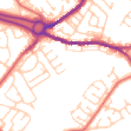 Daytime road noise heatmap for DH4 4RX