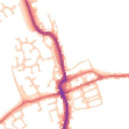Daytime road noise heatmap for DH4 4SP