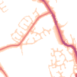 Daytime road noise heatmap for DH4 4XA