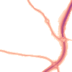 Night-time road noise heatmap for DH4 5EJ