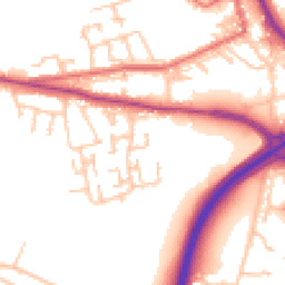 Daytime road noise heatmap for DH4 5QT