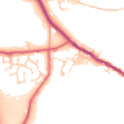 Daytime road noise heatmap for DH4 6BA