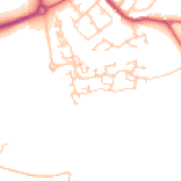 Daytime road noise heatmap for DH4 6GR