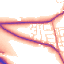 Daytime road noise heatmap for DH4 6HH
