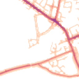 Daytime road noise heatmap for DH4 6LH