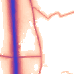 Daytime road noise heatmap for DH4 6QH