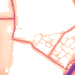 Daytime road noise heatmap for DH4 6SD