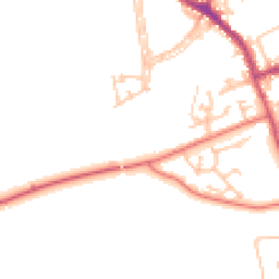 Daytime road noise heatmap for DH4 6SN