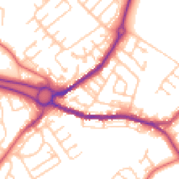 Daytime road noise heatmap for DH4 7DR