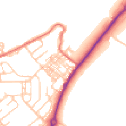 Daytime road noise heatmap for DH4 7EY