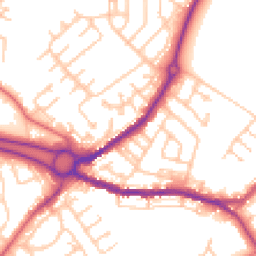 Daytime road noise heatmap for DH4 7QW
