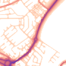 Daytime road noise heatmap for DH4 7RQ