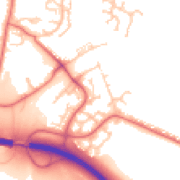 Daytime road noise heatmap for DH4 7SL