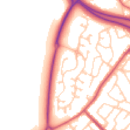 Daytime road noise heatmap for DH4 7TU
