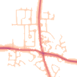 Daytime road noise heatmap for DH6 1DN