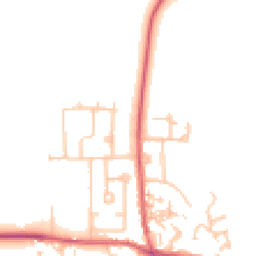 Daytime road noise heatmap for DH6 1DZ