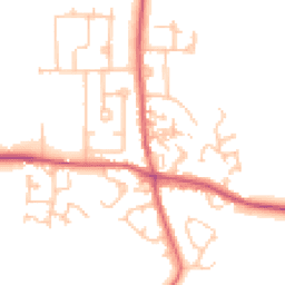 Daytime road noise heatmap for DH6 1EU