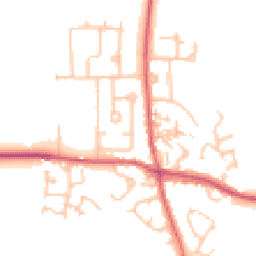 Daytime road noise heatmap for DH6 1HY
