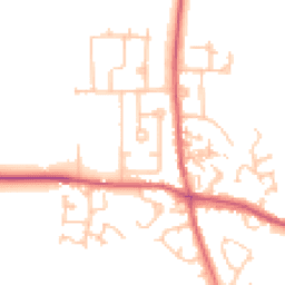 Daytime road noise heatmap for DH6 1JD