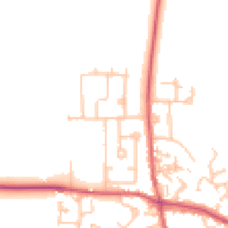 Daytime road noise heatmap for DH6 1JE