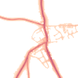 Daytime road noise heatmap for DH6 2BW