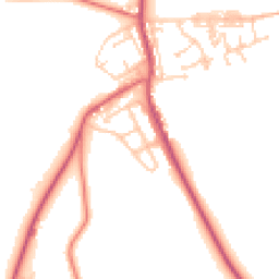 Daytime road noise heatmap for DH6 2DX