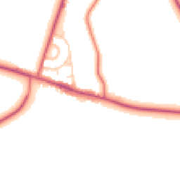 Daytime road noise heatmap for DH6 2EN