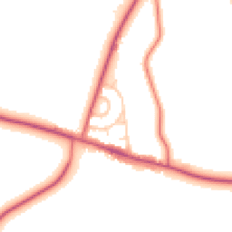 Daytime road noise heatmap for DH6 2EQ