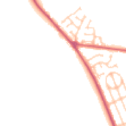 Daytime road noise heatmap for DH6 2JE
