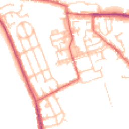 Daytime road noise heatmap for DH6 2NU