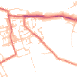 Daytime road noise heatmap for DH6 2QX