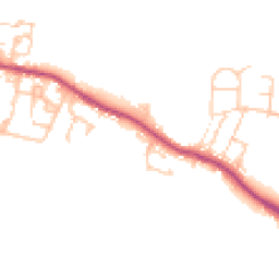 Daytime road noise heatmap for DH6 2RQ