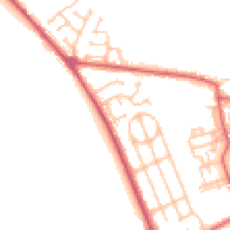 Daytime road noise heatmap for DH6 2YA