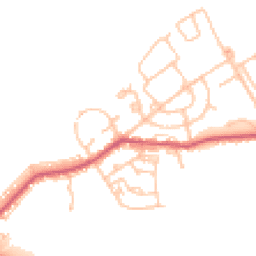 Daytime road noise heatmap for DH6 3EH